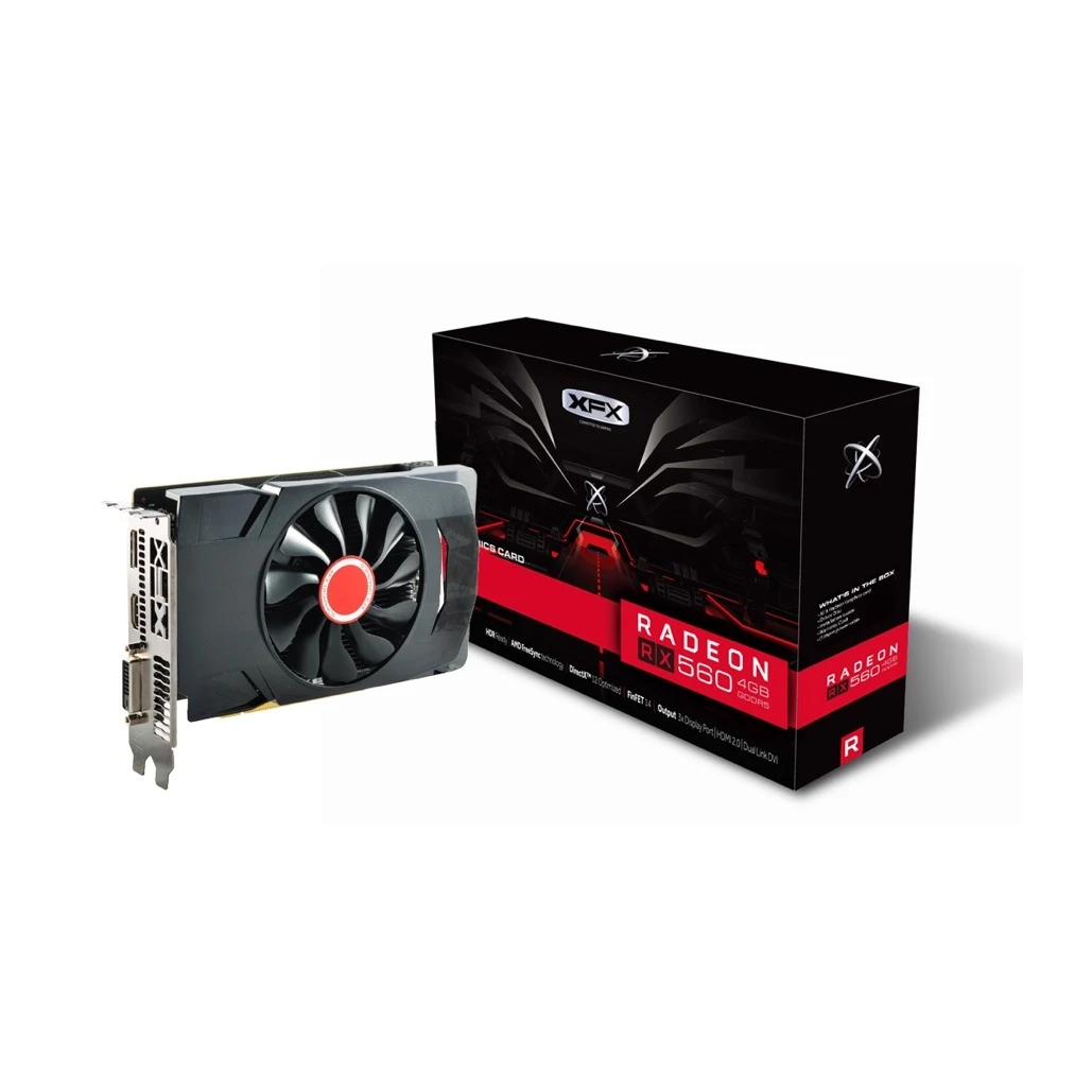 XFX Amd Radeon Tm RX 560 4gb 14cu Single Fan (RX-560D4SFG5)